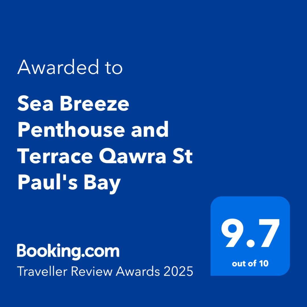 Sea Breeze Penthouse And Terrace Qawra St Paul'S Bay St. Paul's Bay Exterior foto